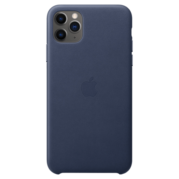 Husă pentru smartphone Apple iPhone 11 Pro Max (MX0G2ZM/ A) Midnight Blue Apple, Piele, Back photo 1