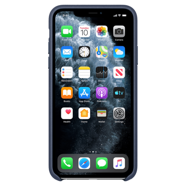 Husă pentru smartphone Apple iPhone 11 Pro Max (MX0G2ZM/ A) Midnight Blue Apple, Piele, Back photo 3