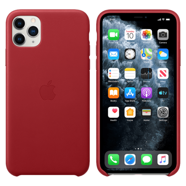 Husă pentru smartphone Apple iPhone 11 Pro Max (MX0F2ZM/ A) PRODUCT Red Apple, Piele, Back photo 3