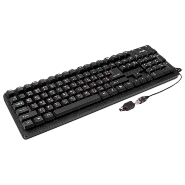 Tastatură Sven Standard 301 Black Home and Office, Cu fir photo 3