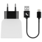 Сетевое зарядное устройство Screen Geeks Lightning 2 A (15 Вт) Черный 2 A / Черный