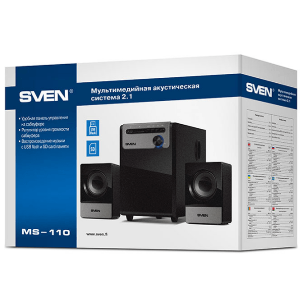 Sistem audio Sven MS-110 Black  photo 8
