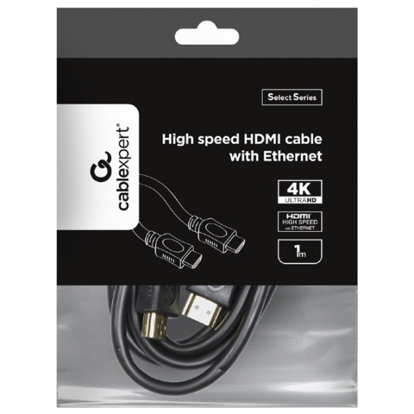 Cablu video Gembird CC-HDMI4L-1M HDMI/ HDMI Black  photo 2