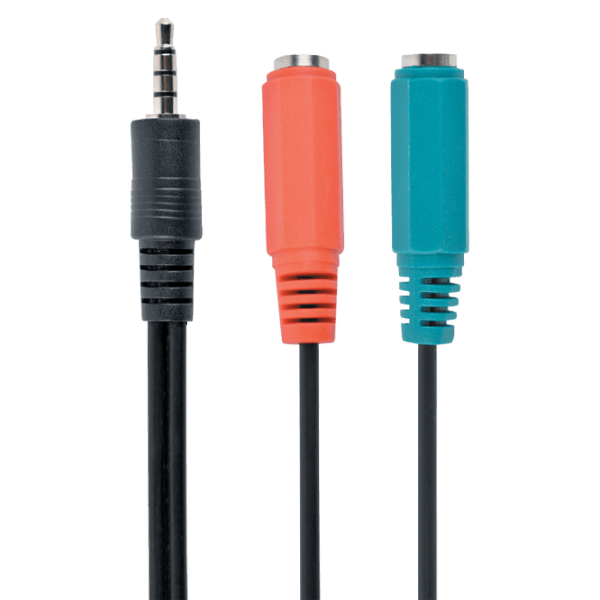 Cablu audio Cablexpert CCA-417 3.5 mm/ 2 x 3.5 mm Black  photo 1