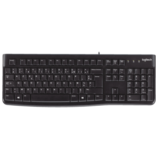 Tastatură Logitech OEM K120 Black Home and Office, Cu fir photo 1