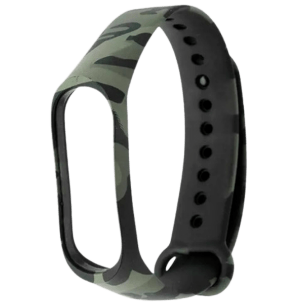 Curelușă Xiaomi Mi Band 3 Camouflage Green Silicon, photo 1