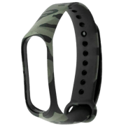 Curelușă Xiaomi Mi Band 3 Camouflage Green Silicon,
