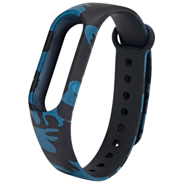 Curelușă Xiaomi Mi Band 3 Camouflage Blue Silicon, photo 1