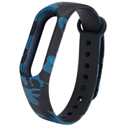 Curelușă Xiaomi Mi Band 3 Camouflage Blue Silicon,