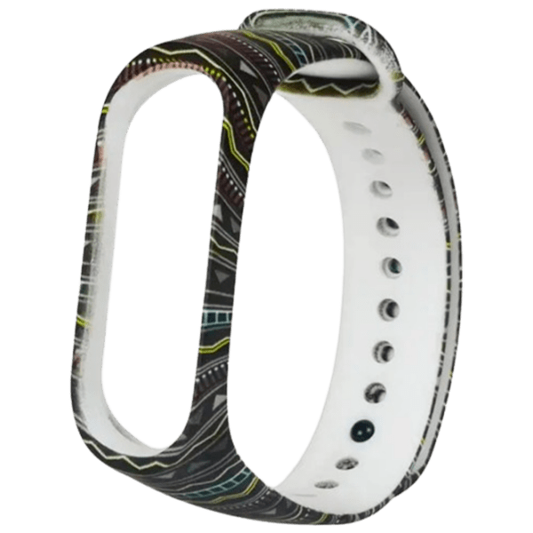 Curelușă Xiaomi Mi Band 3 Folk Style Black Multicolor Silicon, photo 1