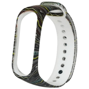 Curelușă Xiaomi Mi Band 3 Folk Style Black Multicolor Silicon,