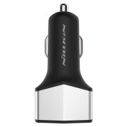 Зарядное уст-во для авто Nillkin, Celerity (USB+Type-C) QC3.0, Серебряный 