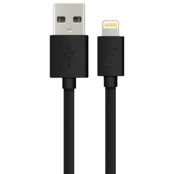 Cablu pentru telefon XPower Flat USB Type-A/ Lightning Black  photo 1