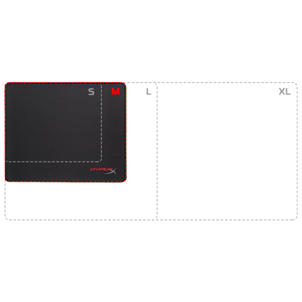 Covoraș pentru mouse HyperX Fury S Pro Medium Black 360 x 300 x 3 mm photo 4