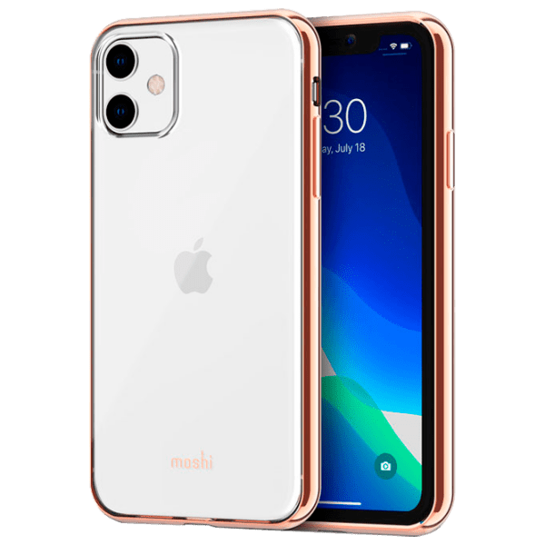 Husă pentru smartphone Apple iPhone 11 (Vitros) Transparent Gold Moshi, PU, Back photo 1