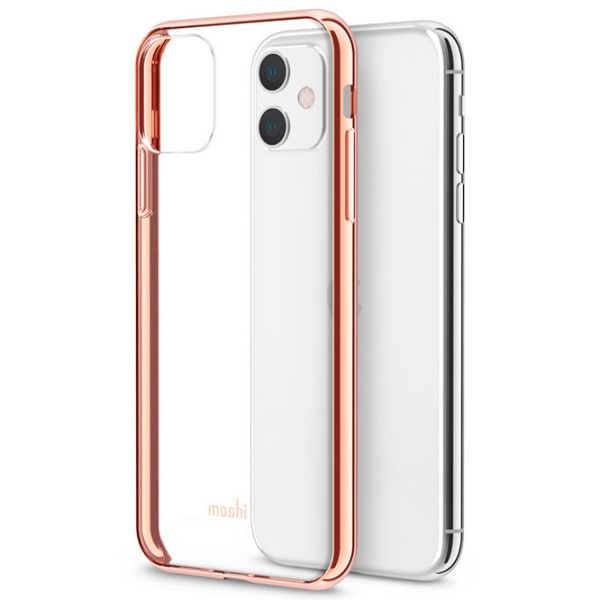 Husă pentru smartphone Apple iPhone 11 (Vitros) Transparent Gold Moshi, PU, Back photo 2