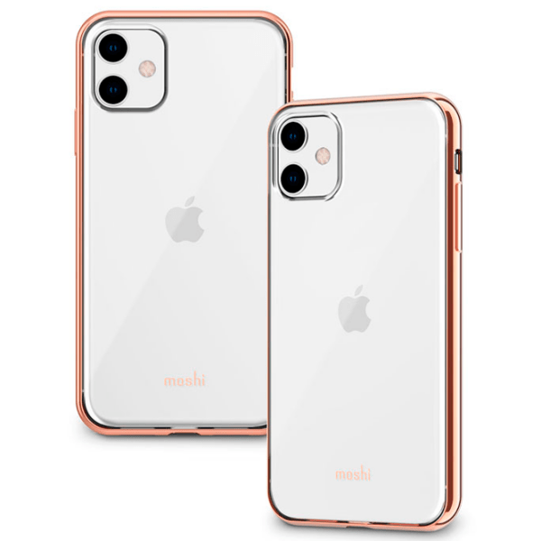 Husă pentru smartphone Apple iPhone 11 (Vitros) Transparent Gold Moshi, PU, Back photo 4