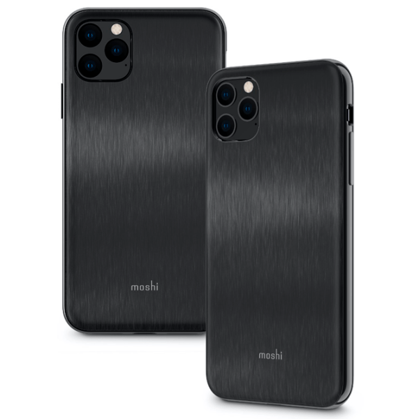 Husă pentru smartphone Apple iPhone 11 Pro Max (iGlaze) Black Moshi, PU, Back photo 2