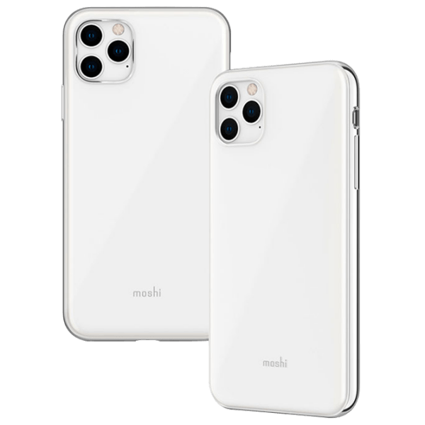 Husă pentru smartphone Apple iPhone 11 Pro Max (iGlaze) White Moshi, PU, Back photo 1