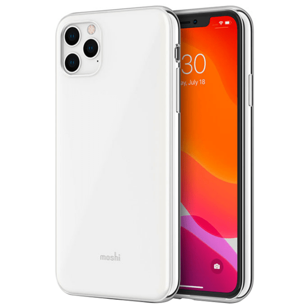 Husă pentru smartphone Apple iPhone 11 Pro Max (iGlaze) White Moshi, PU, Back photo 2