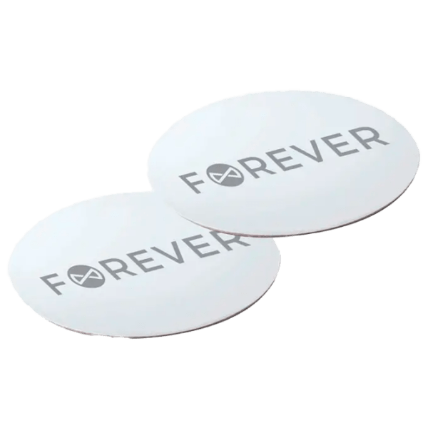 Suport pentru telefon Forever Universal sticker Silver  photo 1