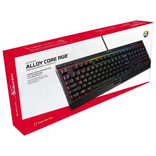 Tastatură HyperX Alloy Core RGB Black Gaming, Cu fir photo 5