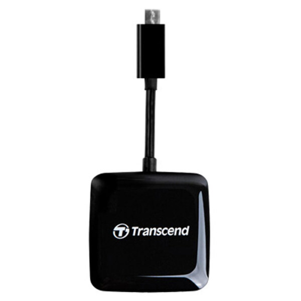 Cititor de carduri Transcend RDP9 Micro USB la USB, OTG, Black  photo 2