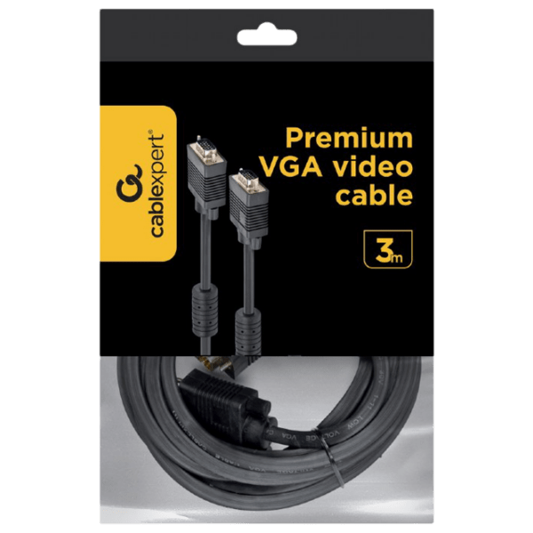 Cablu video Gembird CC-PPVGA-10-B VGA/ VGA Black  photo 3
