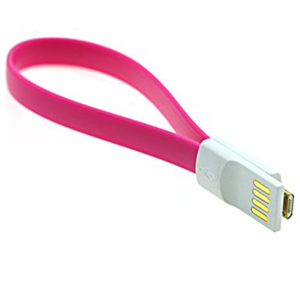 Cablu pentru telefon Vojo Magnet 3 USB Type-A/ microUSB Pink  photo 3