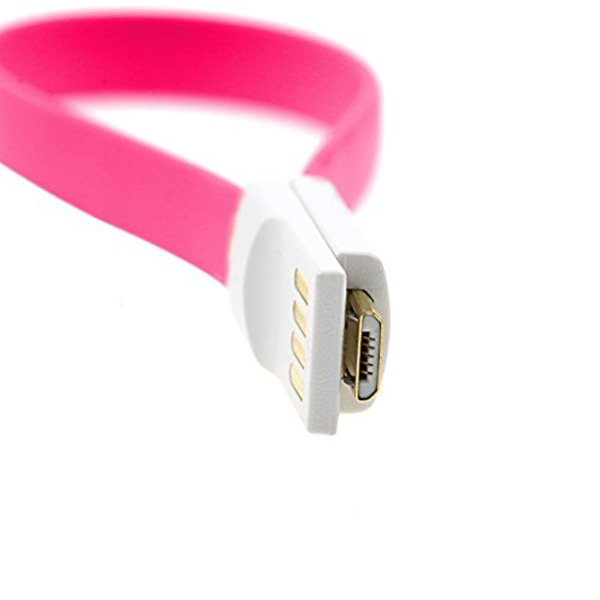 Cablu pentru telefon Vojo Magnet 3 USB Type-A/ microUSB Pink  photo 4