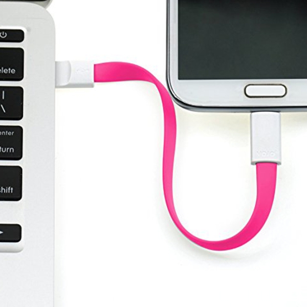 Cablu pentru telefon Vojo Magnet 3 USB Type-A/ microUSB Pink  photo 6