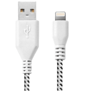 Кабель для телефона i-Mee Braided USB Type-A/ Lightning Белый 