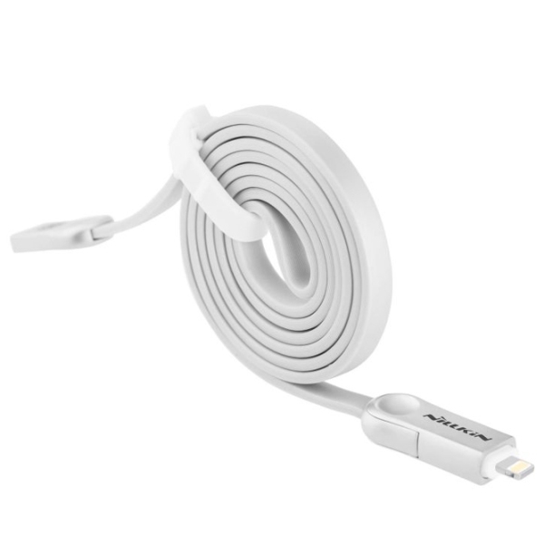 Cablu USB Nillkin III USB Type-A/ Lightning, microUSB White  photo 3