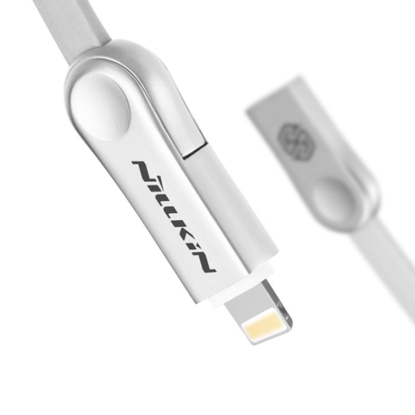 Cablu USB Nillkin III USB Type-A/ Lightning, microUSB White  photo 5
