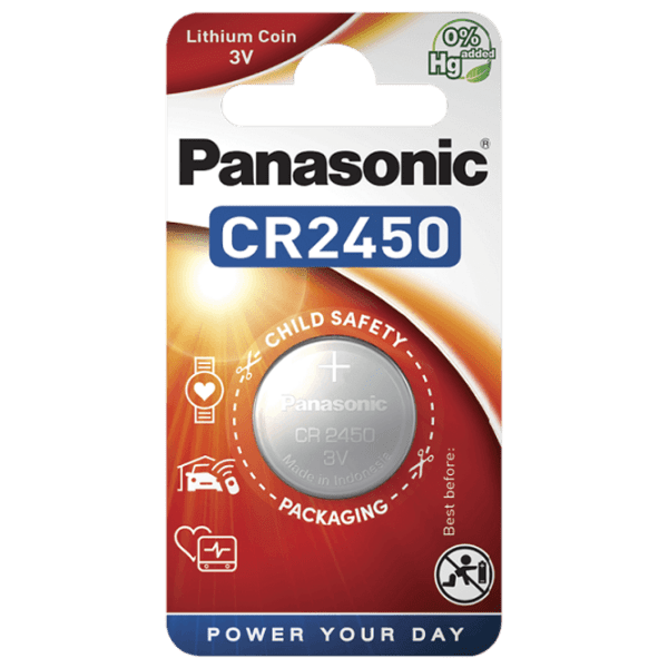 Baterie Panasonic CR-2450EL/1B Lithium CR2450 (1 buc.)  photo 1