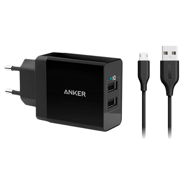 Сетевое зарядное устройство Anker B2021 (24 Вт) Белый  / Белый photo 1