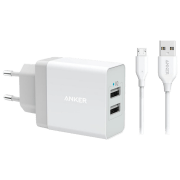 Сетевое зарядное устройство Anker B2021 (24 Вт) Белый  / Белый