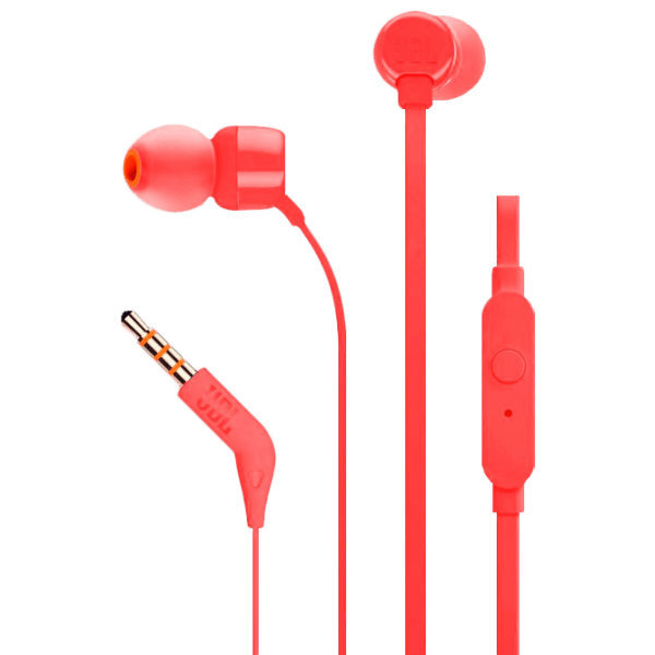 Căști JBL T110 Red Cu fir / Personal / In ear photo 1