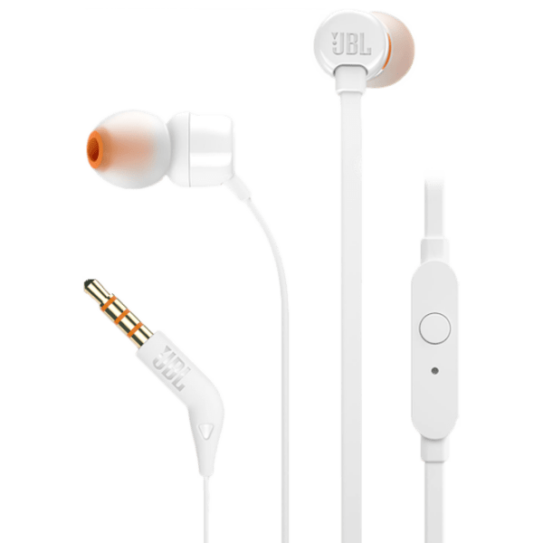 Căști JBL T110 White Cu fir / Personal / In ear photo 1