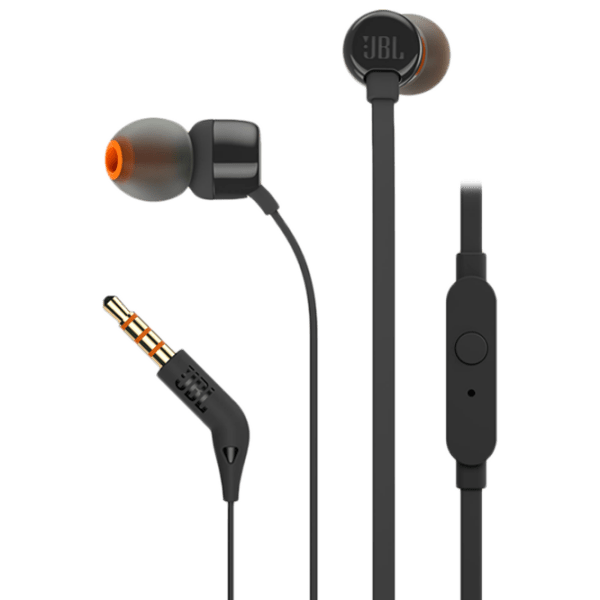 Căști JBL T110 Black Cu fir / Personal / In ear photo 1