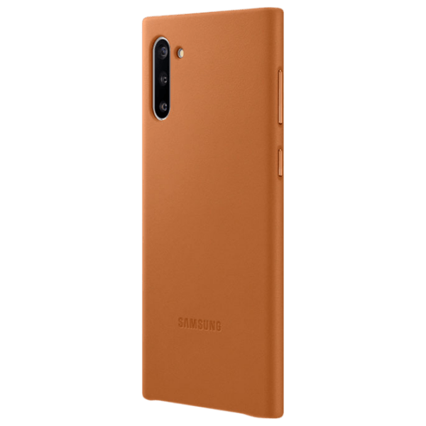 Husă pentru smartphone Samsung Galaxy Note 10 (EF-VN970) Camel Brown Samsung, Piele, Back photo 2