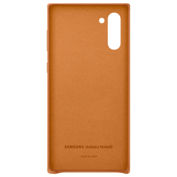 Husă pentru smartphone Samsung Galaxy Note 10 (EF-VN970) Camel Brown Samsung, Piele, Back photo 3