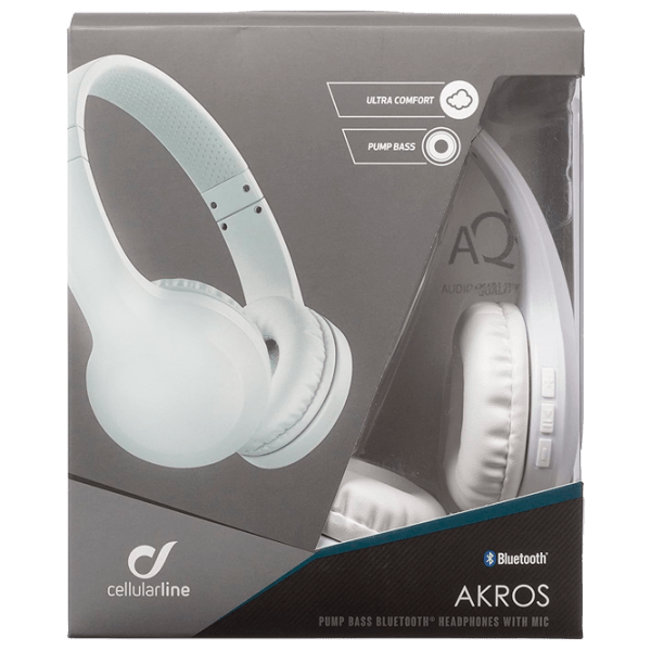 Căști Cellularline AKROS light White Fără fir / / Over the ear photo 2