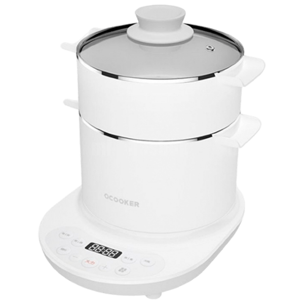Plită de masă Xiaomi Mijia Mi Qcooker White Cu inducție, Oțel emailat photo 1