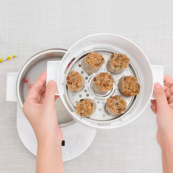 Plită de masă Xiaomi Mijia Mi Qcooker White Cu inducție, Oțel emailat photo 4