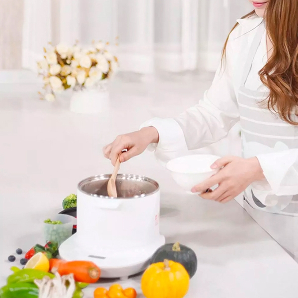 Plită de masă Xiaomi Mijia Mi Qcooker White Cu inducție, Oțel emailat photo 7