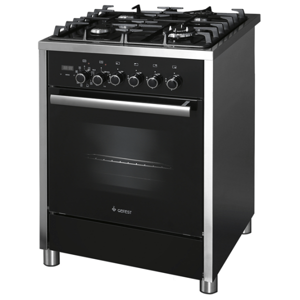 Aragaz Gefest 6702-04 Black Tipul plitei: Pe gaz, 55 l, Tipul cuptorului: Electric photo 2