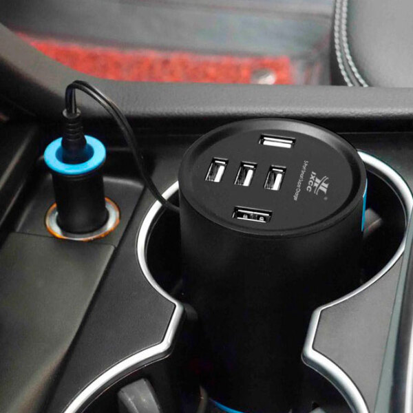 Автомобильное зарядное устройство iXCC Cup Holder (50 Вт) Черный 10 A / Черный photo 4