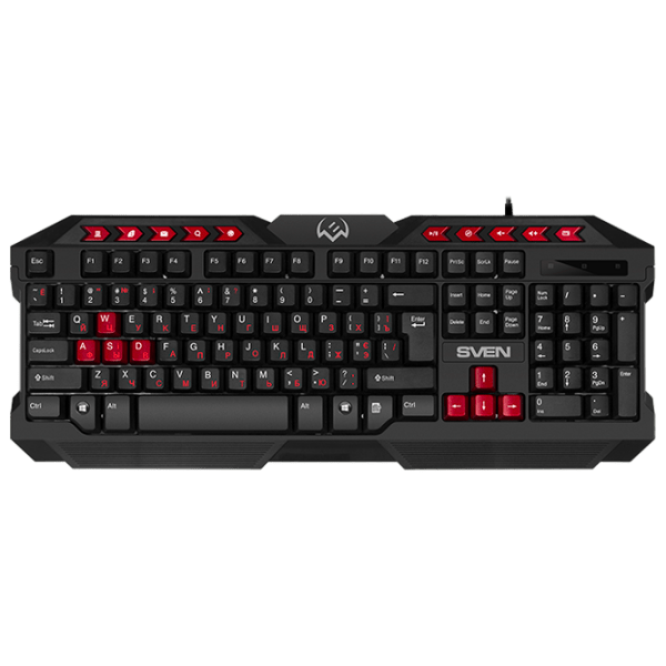 Tastatură Sven GS-9200 Combo Black Gaming, Cu fir photo 2