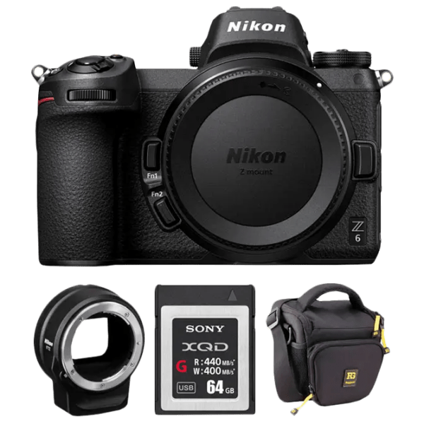 Nikon Z 6 + FTZ Adapter Kit + 64GB XQD  photo 1